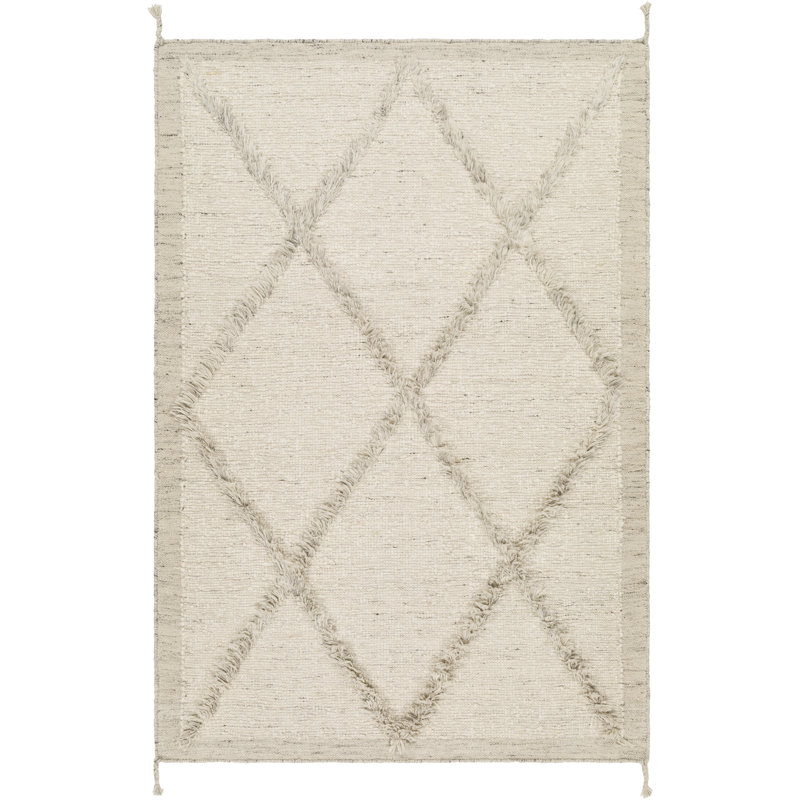 Wool Geometric Area Rug, Rectangle 2' x 3'