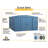 Classic Steel Storage Shed, 10X12, Blue Grey-67124439