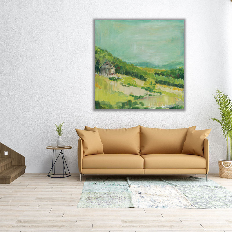 Upper Fields - Canvas Print Wall Art, 16" H x 16" W
