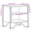 Alliyah 40cm W Metal Bedside Table-758425481