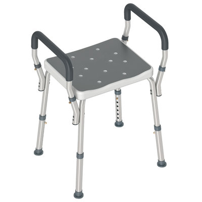 Macomber Rust Free Aluminium Bath Chair with Adjustable Height