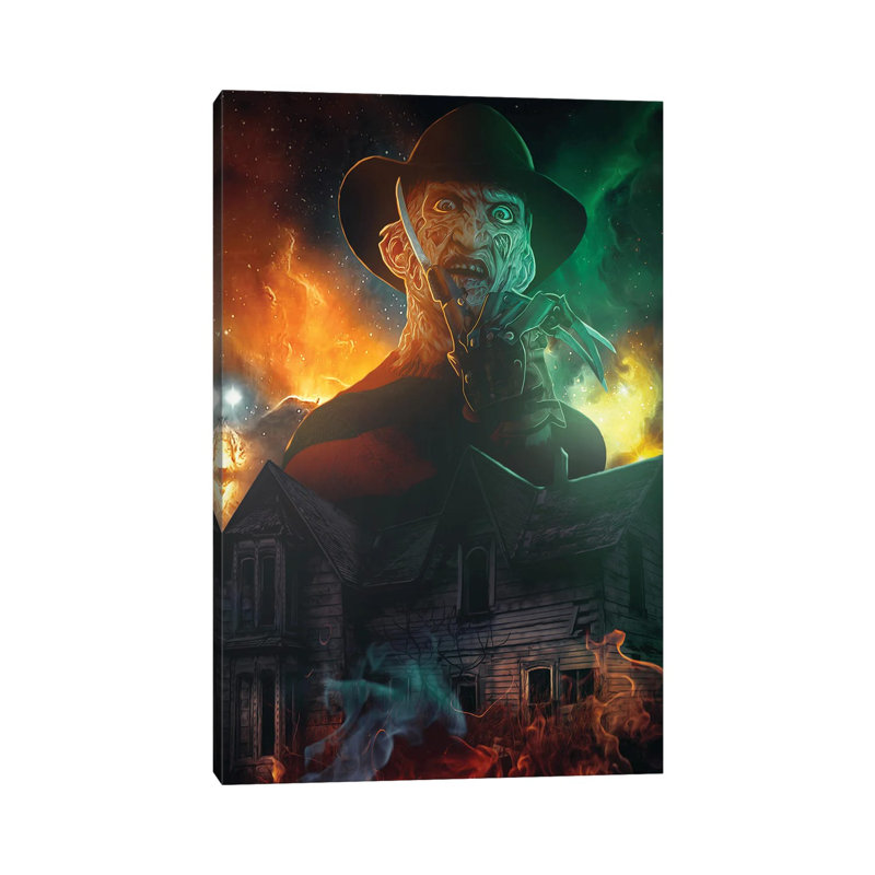 Freddy Kruger by Marischa Becker - Wrapped Canvas Gallery-Wrapped Canvas Giclée, 20.32 cm H x 30.48 cm W