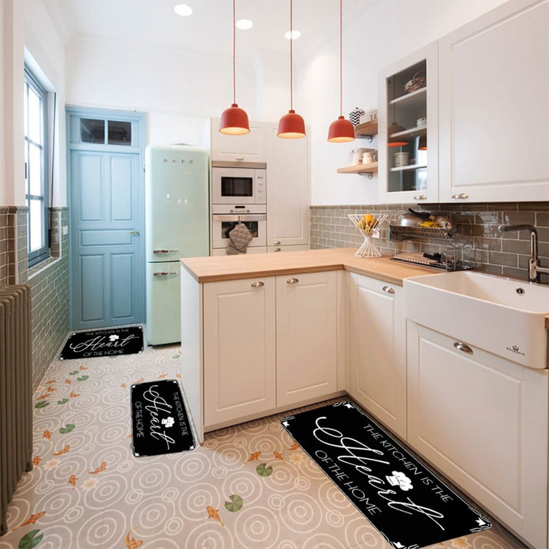 Tapis de cuisine 3 pièces Kitchen Is The Heart