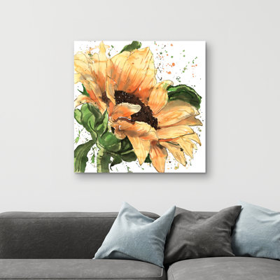 Sunflower in bloom - 32"x32" art on canvas