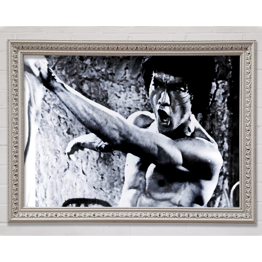 Bruce Lee Fist Of Power - Einzelner Bilderrahmen Kunstdrucke