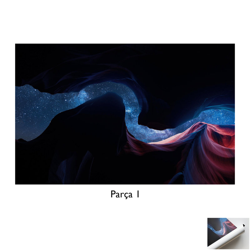 Print on Canvas, 20 cm H x 30 cm W, Black Floater Framed