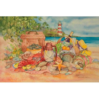 Bayside Picnic par Kathleen Parr McKenna - peinture sur toile tendue