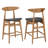 Upholstered Faux Leather Counter Stool-917215426-892423454