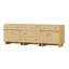 Ensemble de rangement modulaire Almaguer 3 pièces avec 5 tiroirs, 4 portes, tablettes réglables et fini chêne naturel.-1771023636-1771023639