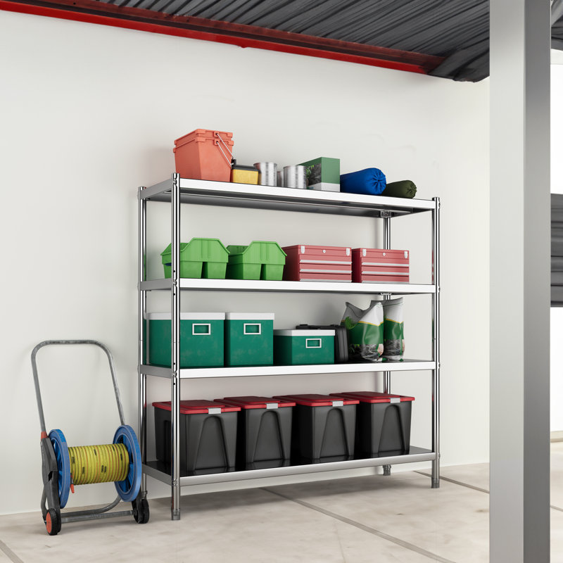Aidon 60'' W Stainless Steel Shelving Unit