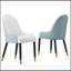 Ensemble de chaises de salle à manger modernes en similicuir 2 pièces avec pieds en métal pour le salon / salle à manger / salle de réception-1114511922