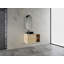 Meuble-lavabo mural 36 po avec lavabo d'art en céramique, tablettes de rangement et porte à fermeture en douceur pour salle de bain moderne-1719597291