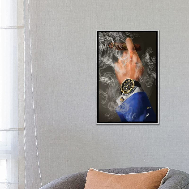 «The Good Life» par Sunflowerman - reproduction d'art, H 26 po x l 18 po x 1,5 po, Toile avec cadre argenté