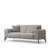 2-Seat Sofa Loveseat With 3 Pillows