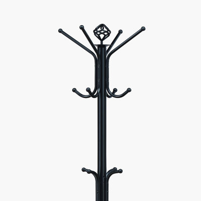Black Metal Coat Rack