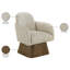 Fauteuil d'appoint pivotant en tissu texturé Marlowe Arachne-597287873-597287935