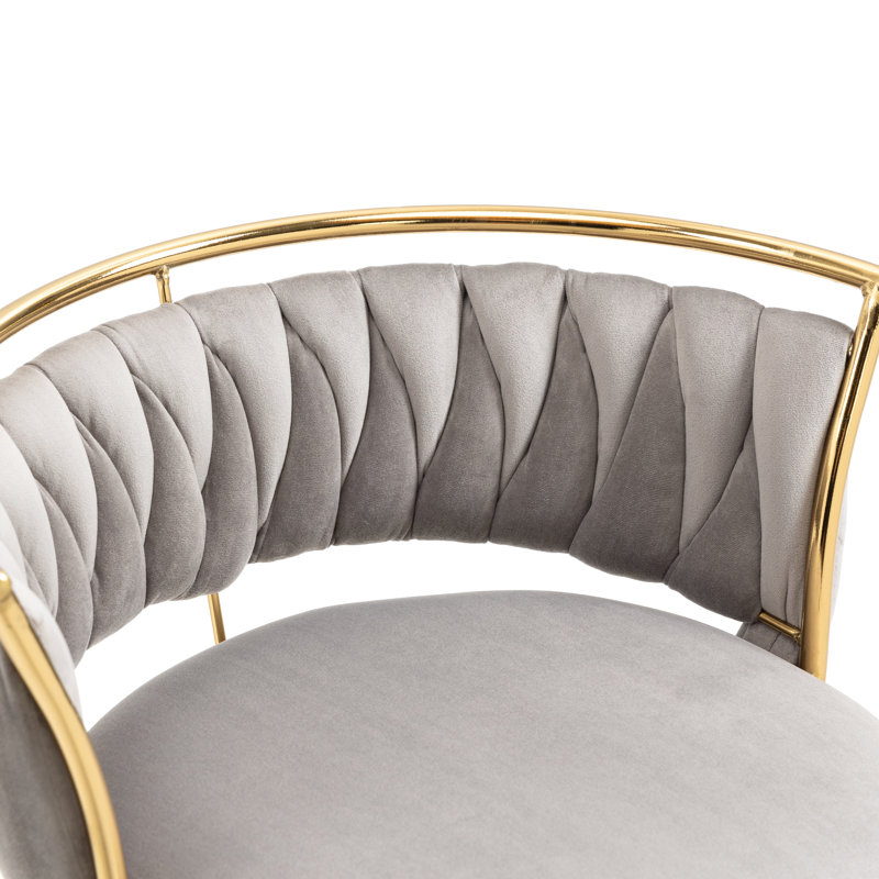 Tabouret de bar Christal, Gris, Or