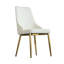 Chaise de salle à manger rembourrée d'éponge Modern Pu-1687744135