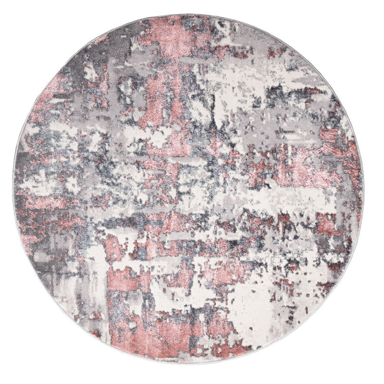 Round Pink Rug Next Astoria Grand Round Eastway Machine Woven Pink Area Rug | Wayfair.co.uk
