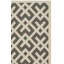 Tapis intérieur / extérieur noir / beige à motif géométrique Arneshia-20794172
