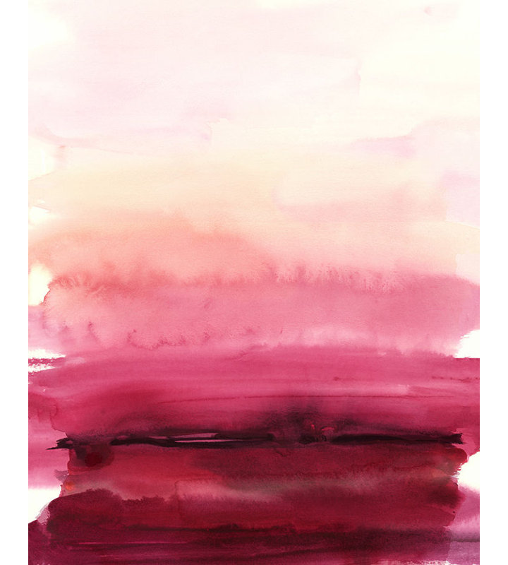 «Raspberries View» par Sofia Fox - impression, Couche de verre, H 60 po x l 48 po x P 1,5 po