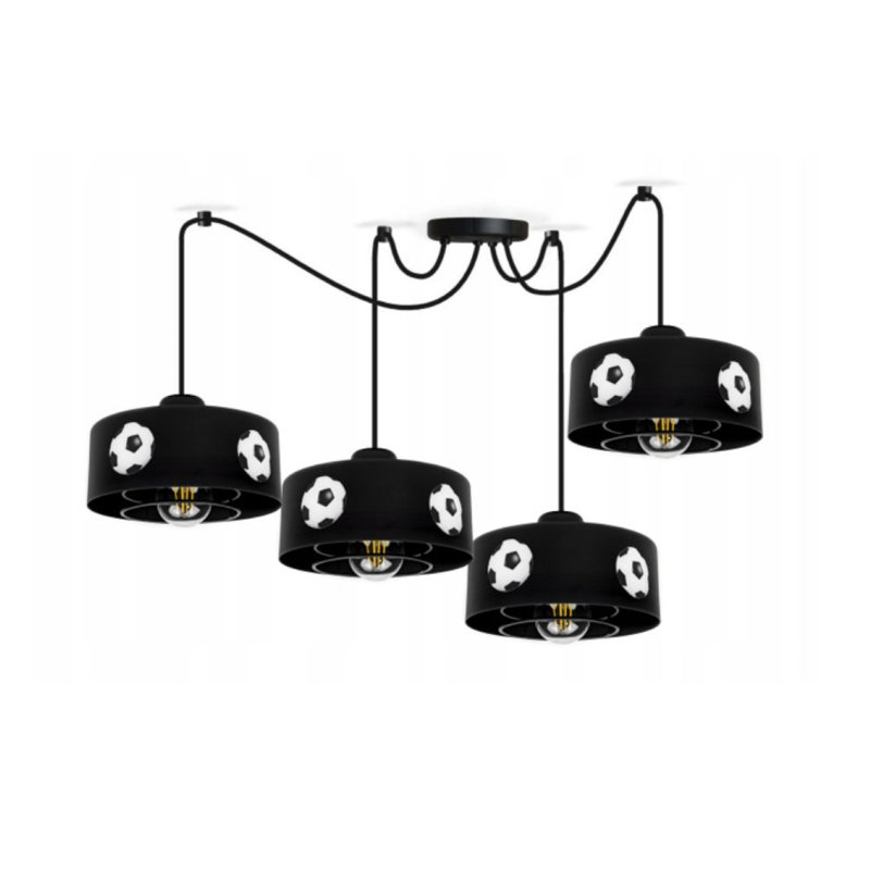 Hertis 4 - Light Pendant, Black