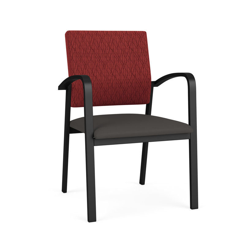Chaise d'invité Newport, Noir, Vin portes ouvertes