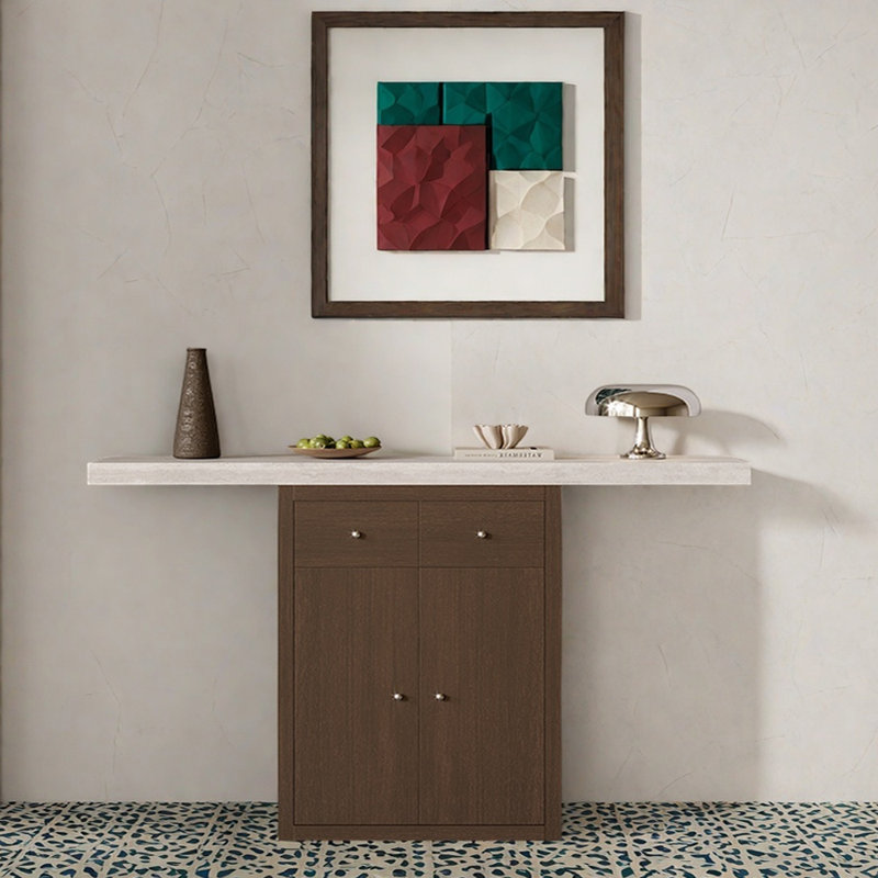 Console de vestibule minimaliste italienne, H 33,5 po x l 63 po x P 13,8 po