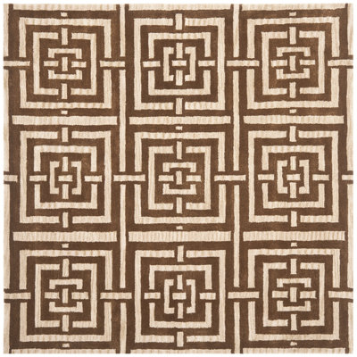 Secaucus Hand Tufted Wool Geometric Rug