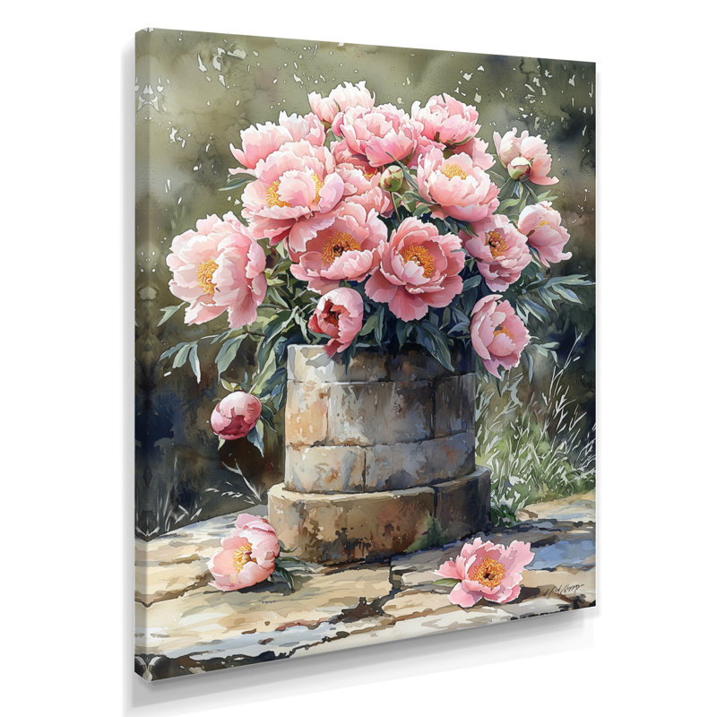 Bellanger - Art mural sur toile à motif floral, H 32 po x l 24 po, Toile tendue, Ne s'applique pas