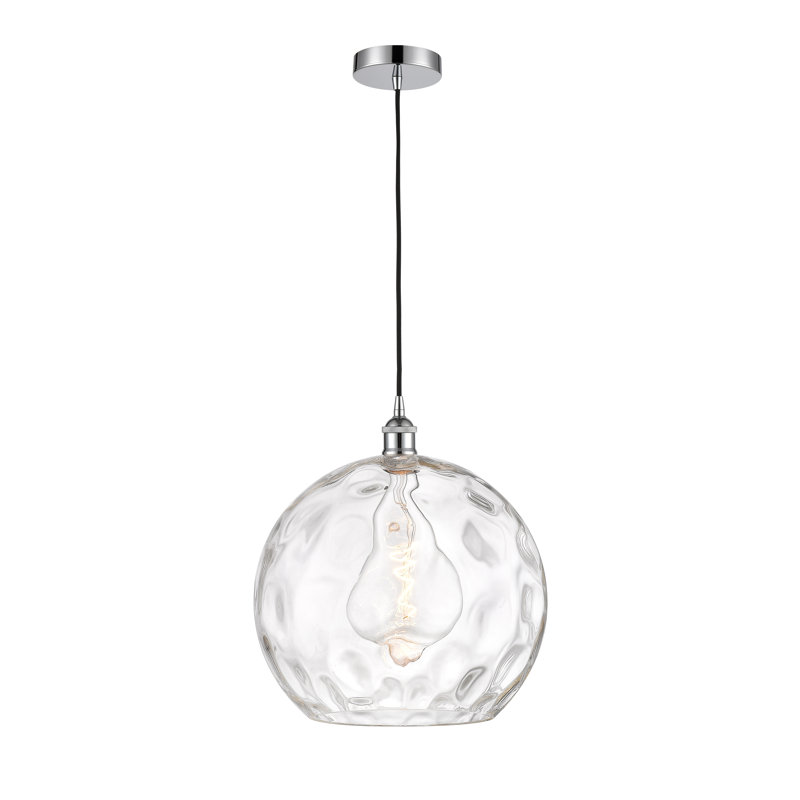 Ralph 1 - Light Single Drop Pendant Pendant, 15.88" H x 13" W x 13" D, Polished Chrome