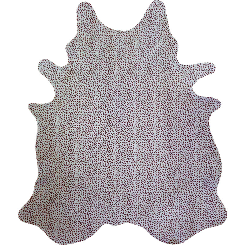 Tapis d’intérieur/brun blanc/brun stenciled brésiliened vache
