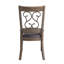 Ensemble de chaises d'appoint en cuir synthétique noir et cerisier vieilli Raphaela (ensemble de 2)