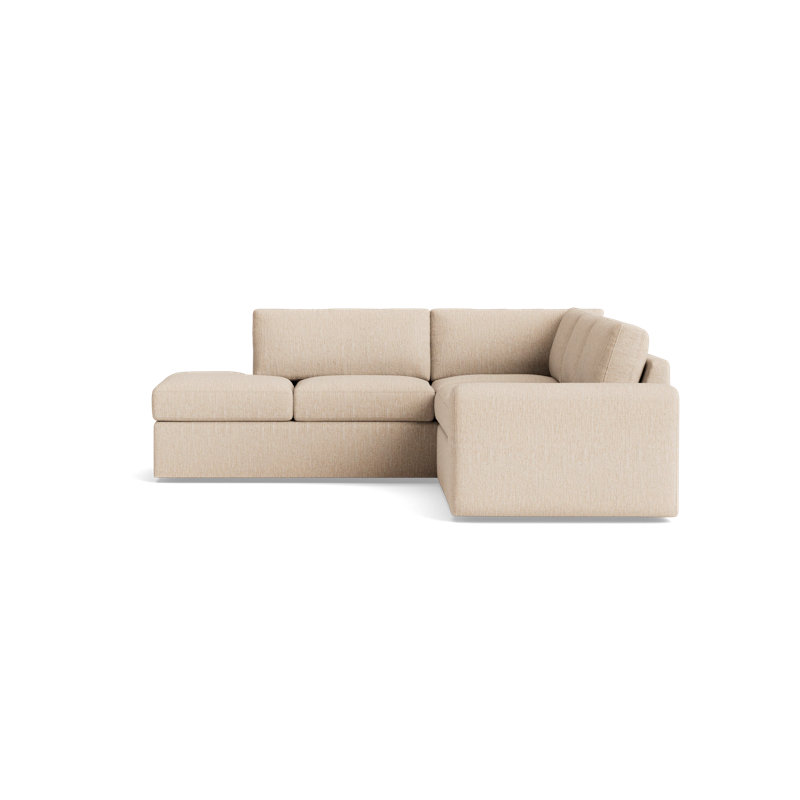 The OG Sectional, Plush Woven - Tan, Left Hand Facing