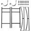 33'' W Metal Log Rack