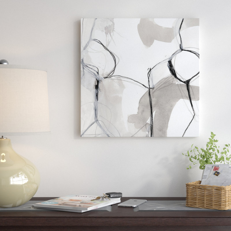 « modulé ii », reproduction d’art sur toile tendue, H 26 po x l 26 po x P 1,5 po, Pas de tapis, Toile tendue