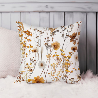 Botanical Fall Wildflower Pattern V Cottage & Cottagecore