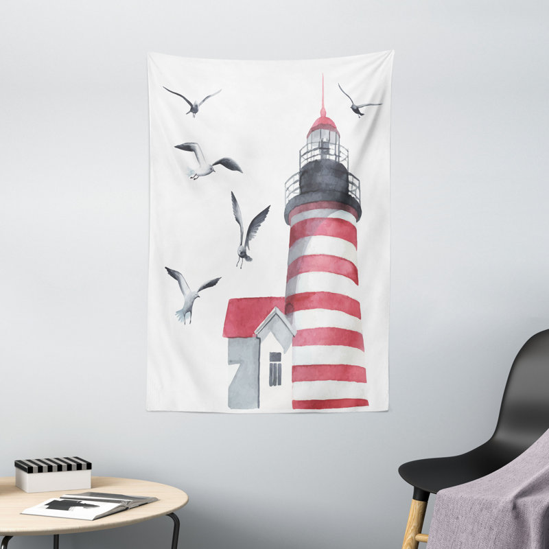 Tapisserie polyester tropique mer, H 60 po x l 40 po