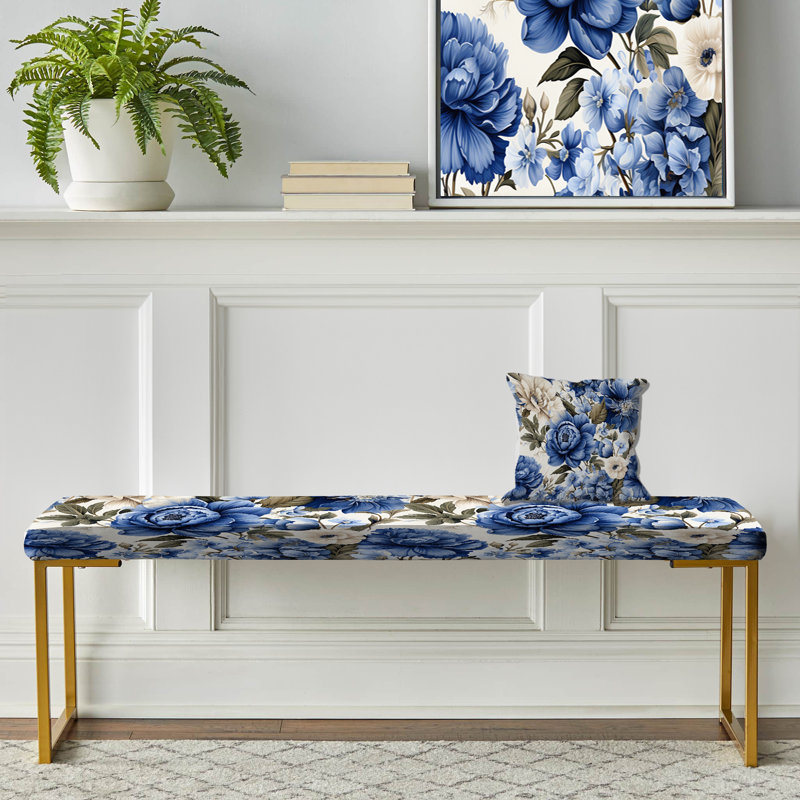 Blue Victor Florals - motif victorien floral