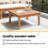 vidaXL Garden Table Brown Solid Teak wood