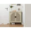Rattan 2 Door Cabinet with sturdy legs
