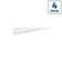 ShelfTrack 12 in. x .5 in. White Shelf Bracket