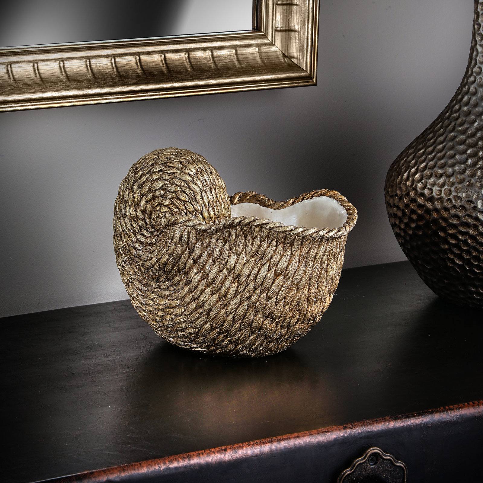 Resin Coastal Shell Planter