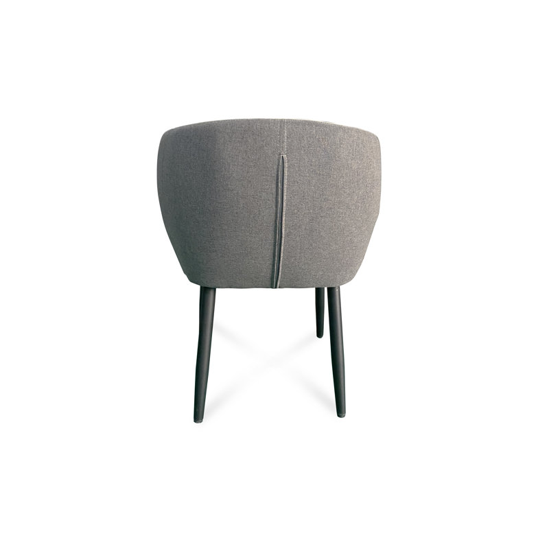 Leidesdorff 47cm H Velvet Upholstered Armchair, Grey