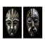 "Masque africain traditionnel X" - 2 pièces sur toile-935380138-935380118