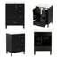 Meuble-lavabo compact de 61 cm (24 po) avec lavabo en céramique, meuble-lavabo peint à fermeture en douceur et 3 tiroirs-1171483604