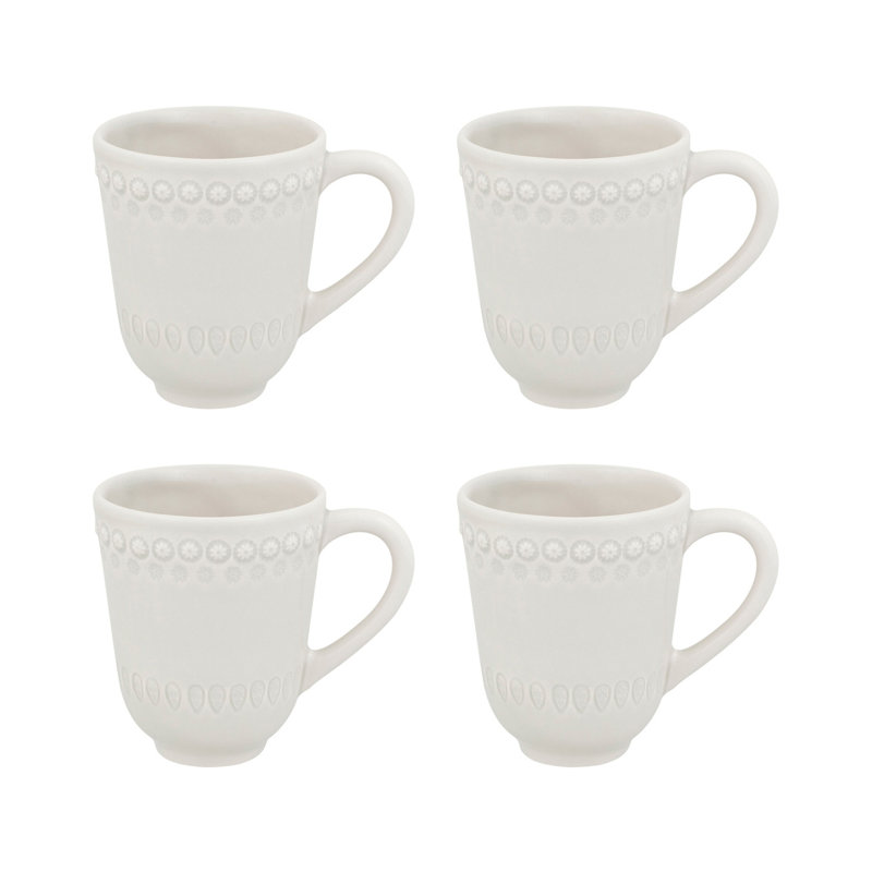 Fantasy Earthenware Coffee Mug, Sandy Gray
