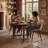 Chardee Upholstered Dining Chairs Faux Leather Waterproof Side Chair With Metal Frame-677716627