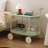 Moon Storage Cart For Living Room And Kitchen, Nordic Mobile Trolley With Double - Layer Shelf, T Shaped Structure, 0 Odor, Small Island Width, Rectangular Shape Kitchen Cart, Style Shelf Space,