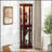Corner Curio Cabinet with Lights, Adjustable Tempered Glass Shelves, Mirrored Back for Elegant Display and Storage-1147629564